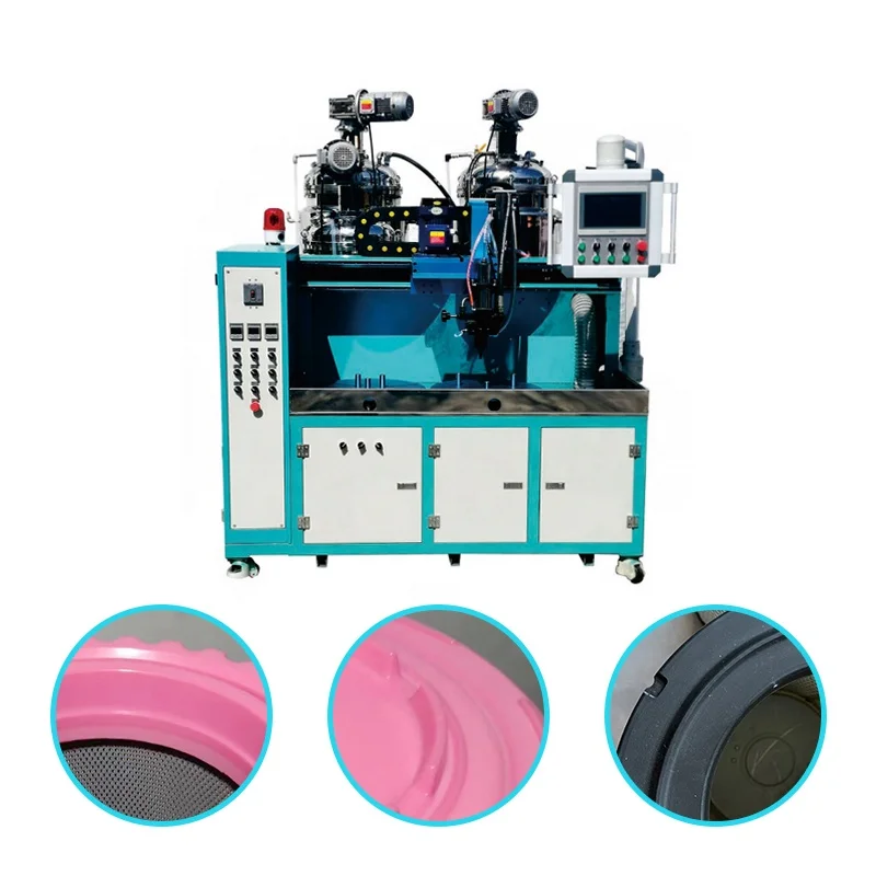 High Efficiency Manufacture of cover glue injection machine with two stations PU cover glue injection machine