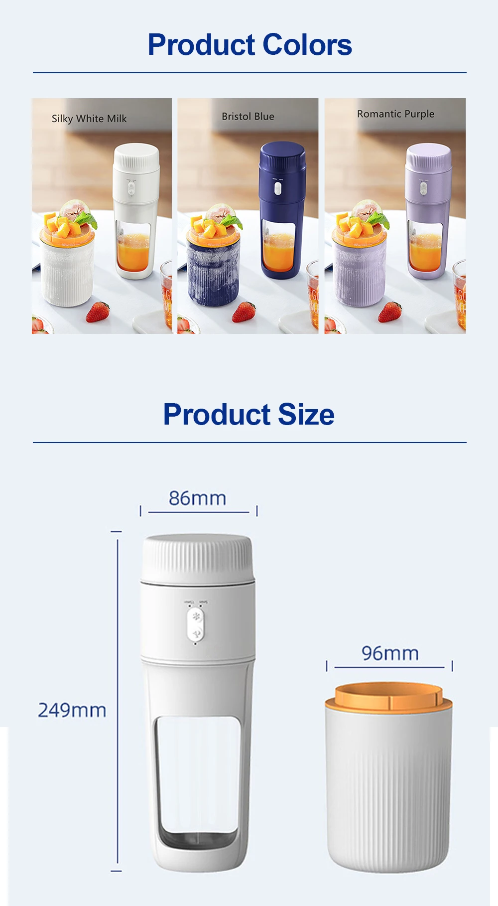 Portable Juicer Blender Household Fruit Beauty Mixer Personal Smoothies Shakes Mini Travel Car Small Blender