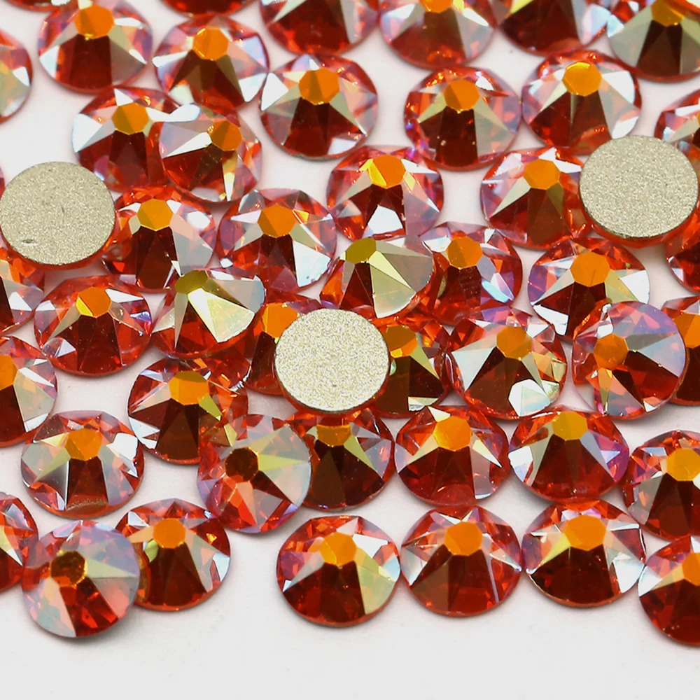 XULIN 81 Color 2088 Montana AB Non Hot Fix Glass Flat Back Crystal Rhineston Beads