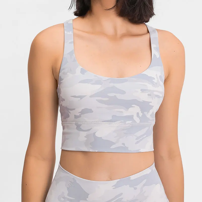 Новый высококачественный дизайнерский женский спортивный бюстгальтер пуш-ап с перекрестной спинкой, спортивный бюстгальтер для занятий фитнесом, мягкие топы для йоги со встроенным бюстгальтером
