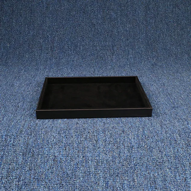 Factory wholesale Black Velvet Material Jewelry Bracelet Display Tray Storage Tray