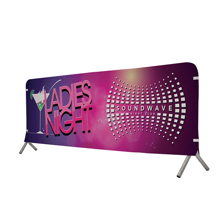 Customize Printing Barricade Crowd Control Barrier Banner Polyester Mesh PVC Vinyl Fence Barrier Cover