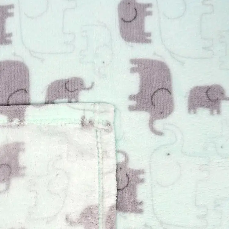 OEM Lightweight Soft Cozy Warm Fuzzy Microfiber Printed Flannel Blanket for Kid Baby Children or Pet