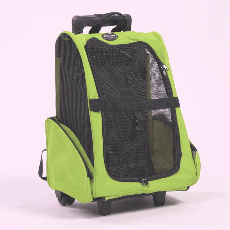 High Quality Pet Rolling Carrier Cat Travel Bag Dog Carrying Bag Pet Trolley Backpack Portable Pet Rolling Carrier with Wheels