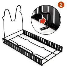 8 Tiers Kitchen Frying Pan And Pot Lid Organizer Storage Drainer Rack Holder