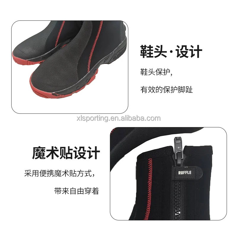 5MM diving shoes diving boots outdoor beach upstream shoes non-slip snorkeling fins equipment