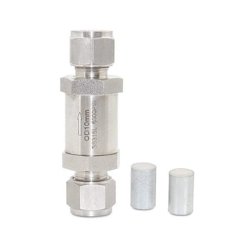 
0.5 micron instruments gas water small High pressure stainless steel filter 