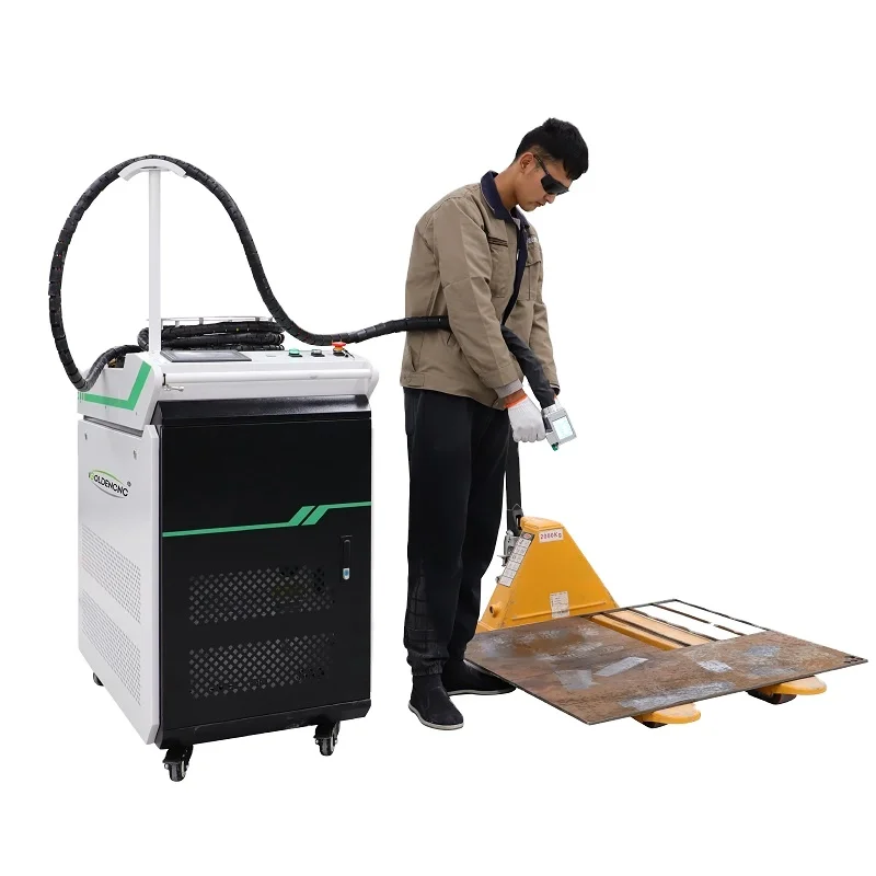 Portable 1000w 2000w laser metal cleaning machine rust removal oil paint removal fiber cleaner cheap price