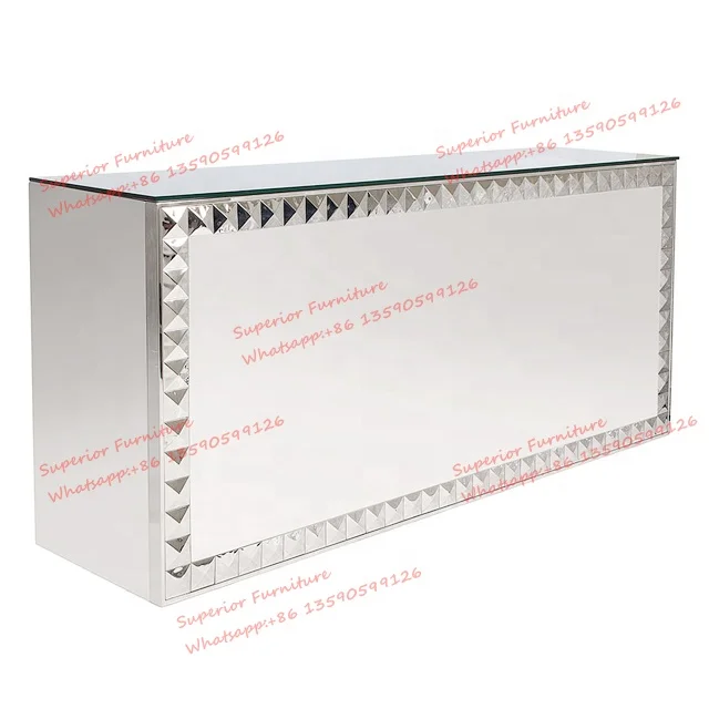 коммерческая три цвета стальной раме современный дизайн стеклянная верхняя мебель прием открытый барная стойка