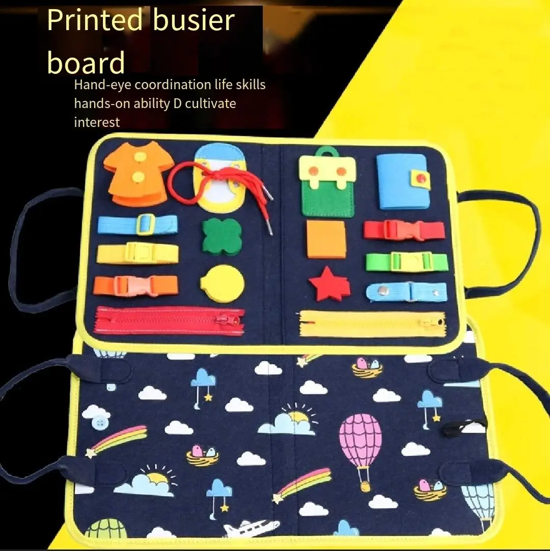 montessori  learning toys busy board for preschool toddler  or kids