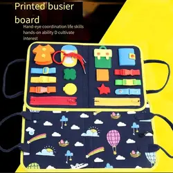 montessori  learning toys busy board for preschool toddler  or kids