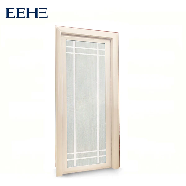 low price aluminum  glass casement doors for interior