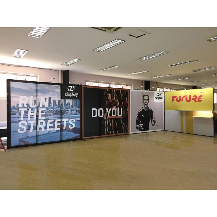 Re-usable 3x9 m 10x30 Modular Aluminum frame Exhibition trade show booth with print