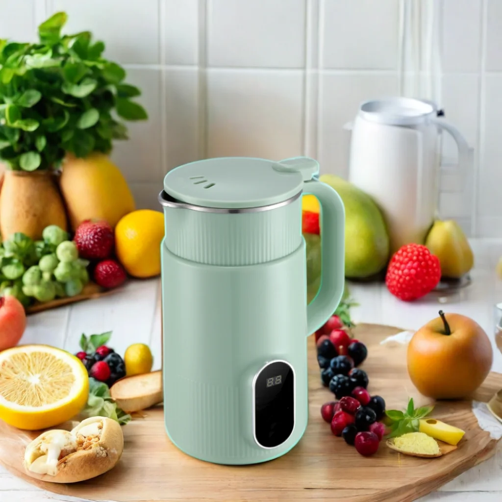 High Quality Promotional Nut Soymilk Machine Eight Stainless Steel Blade Mixer for Cooking Soybean Milk