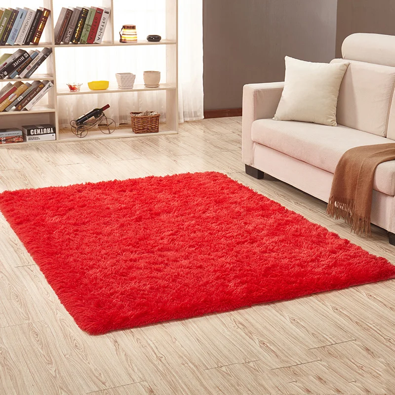 Hot selling Cheap  polyester non-slip living room large carpet and rug fluffy carpets and rugs