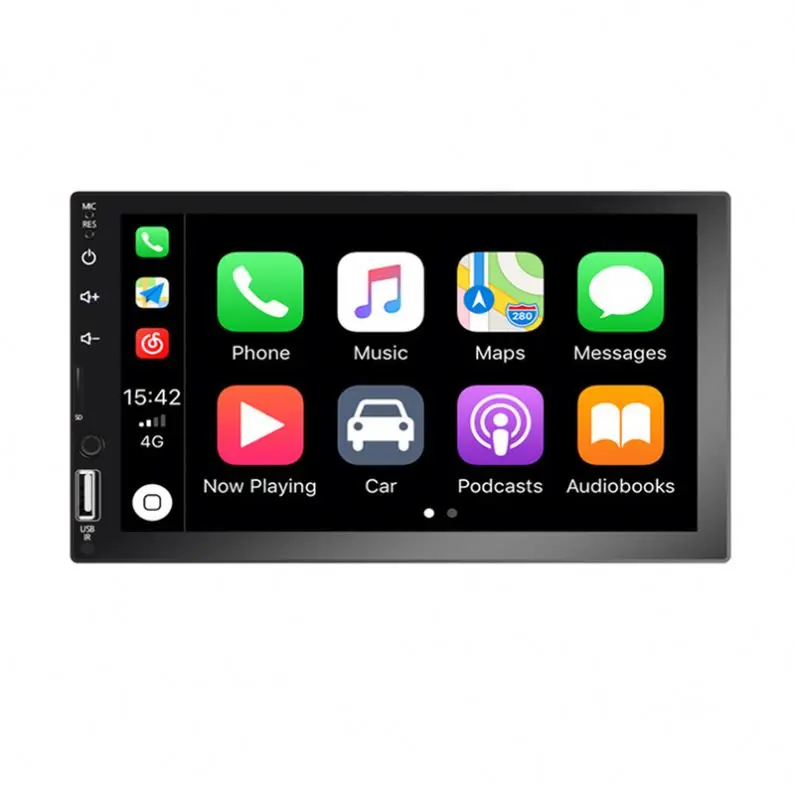 Carmitek 2 Din Car Radio Carplay Autoradio Car Stereo 7' HD Touch Screen Autoestereo BT USB FM Radio Receiver