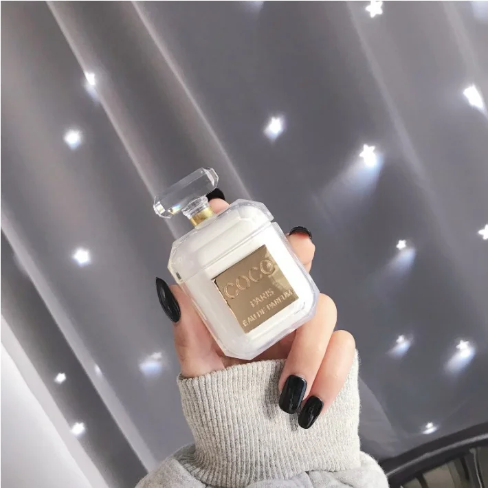 
Luxury Shockproof TPU Silicone Box Luxury Perfume Bottle Silicone Case For Airpods 