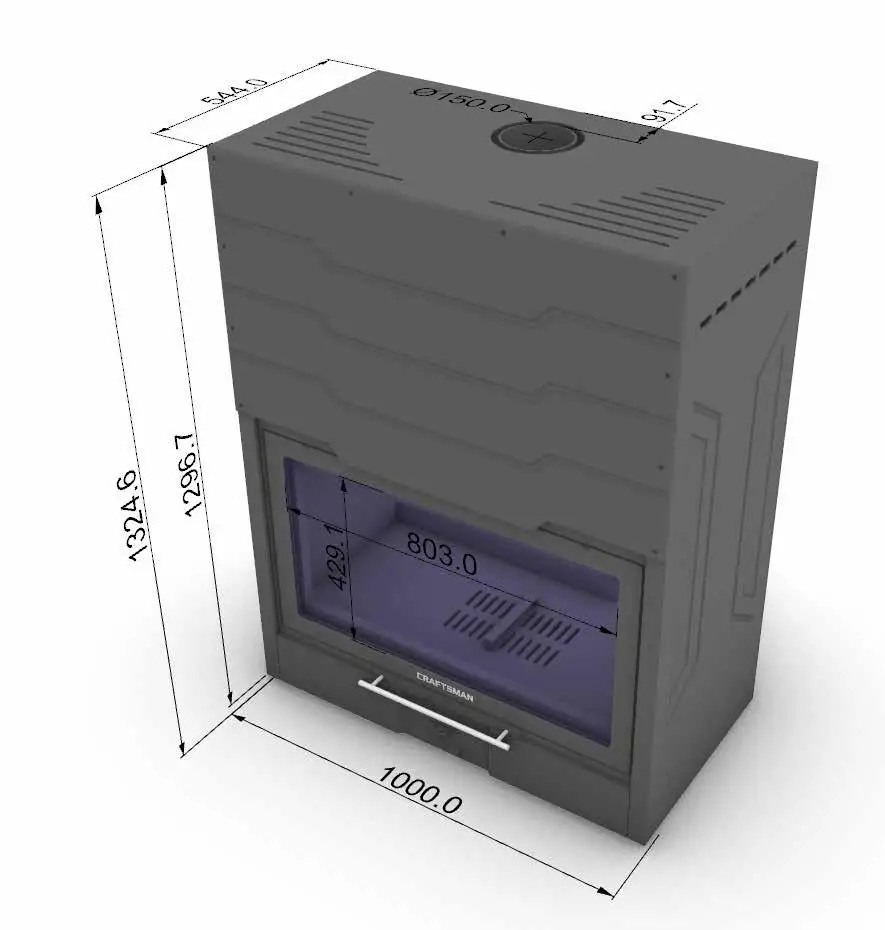 European Home Large Heating Area Insert Smokeless Steel Wood Burning Fireplace Wood Heater Stove for Home Use