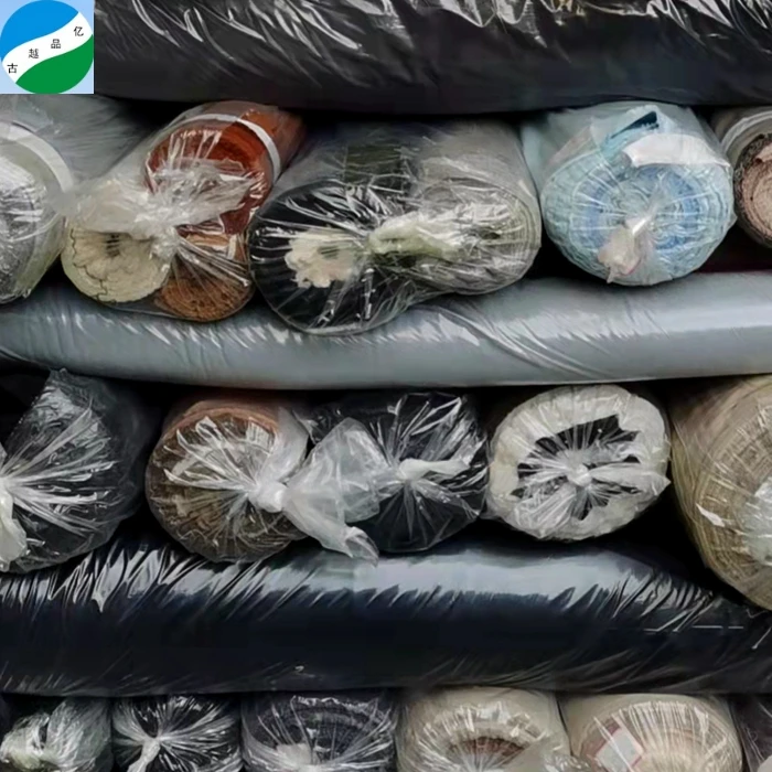 Cheap price apparel africa stock lot fabric in kg polyester rayon TR mixed fabric for shaoxing textile