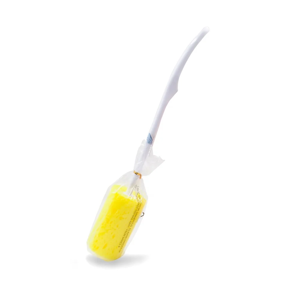 customization cup cleaning bottle sponge brush with plastic handle