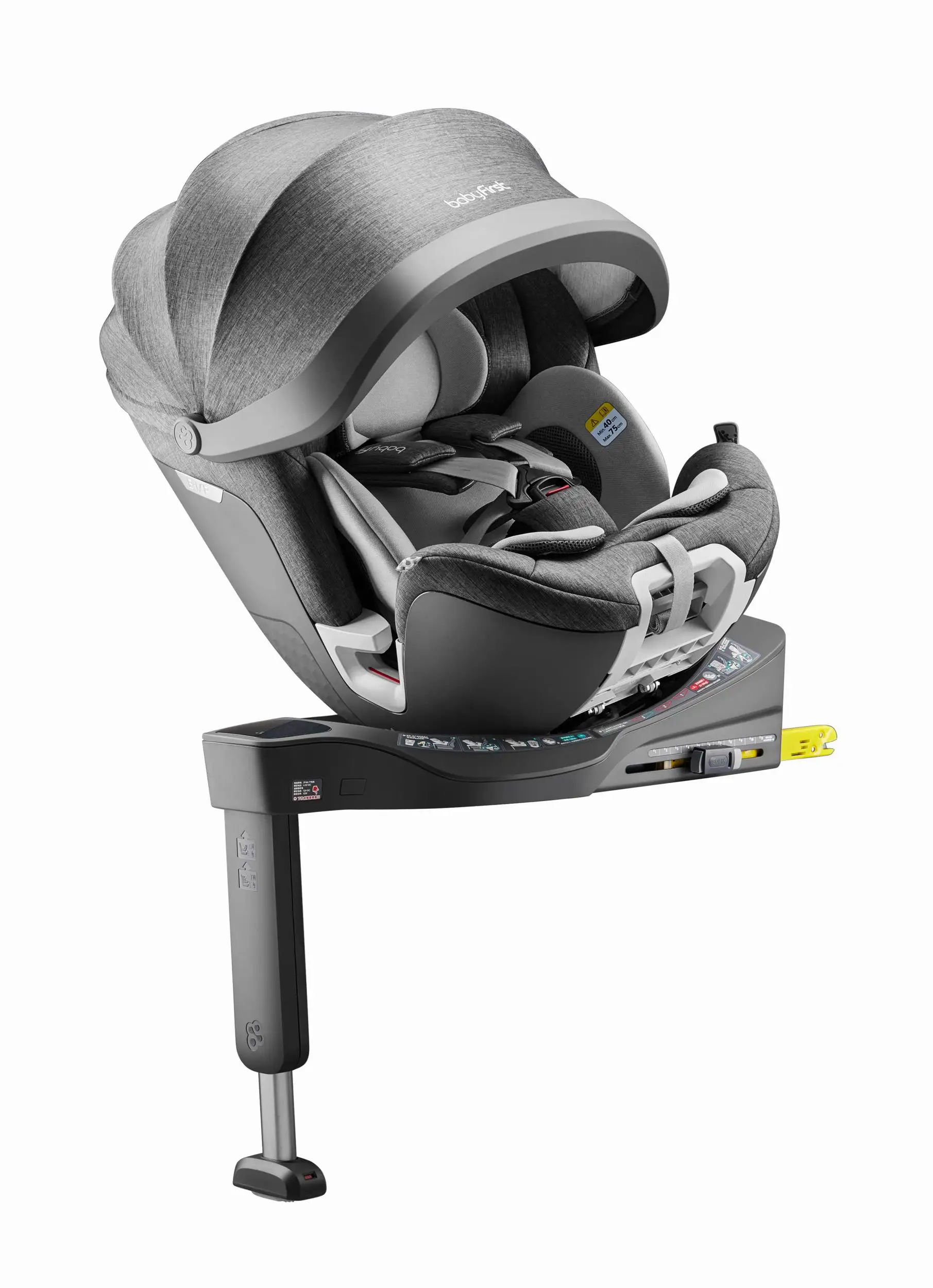  R153B 40-105 см I-Size с Isofix и опорными ногами Ece R129 детские автомобильные сиденья защитой от УФ-лучей большим
