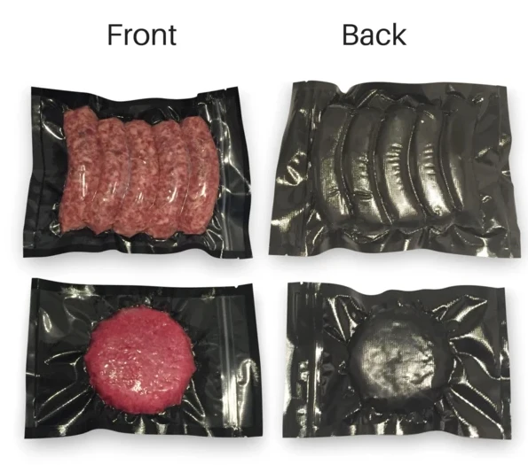 Goods In Stock Food Grade One Side Transparent Black Vacuum Seal Bags