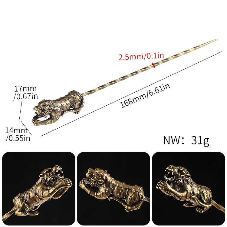 High Quality Multi Shape Gold Cigar Needle Nubber Picks Tool