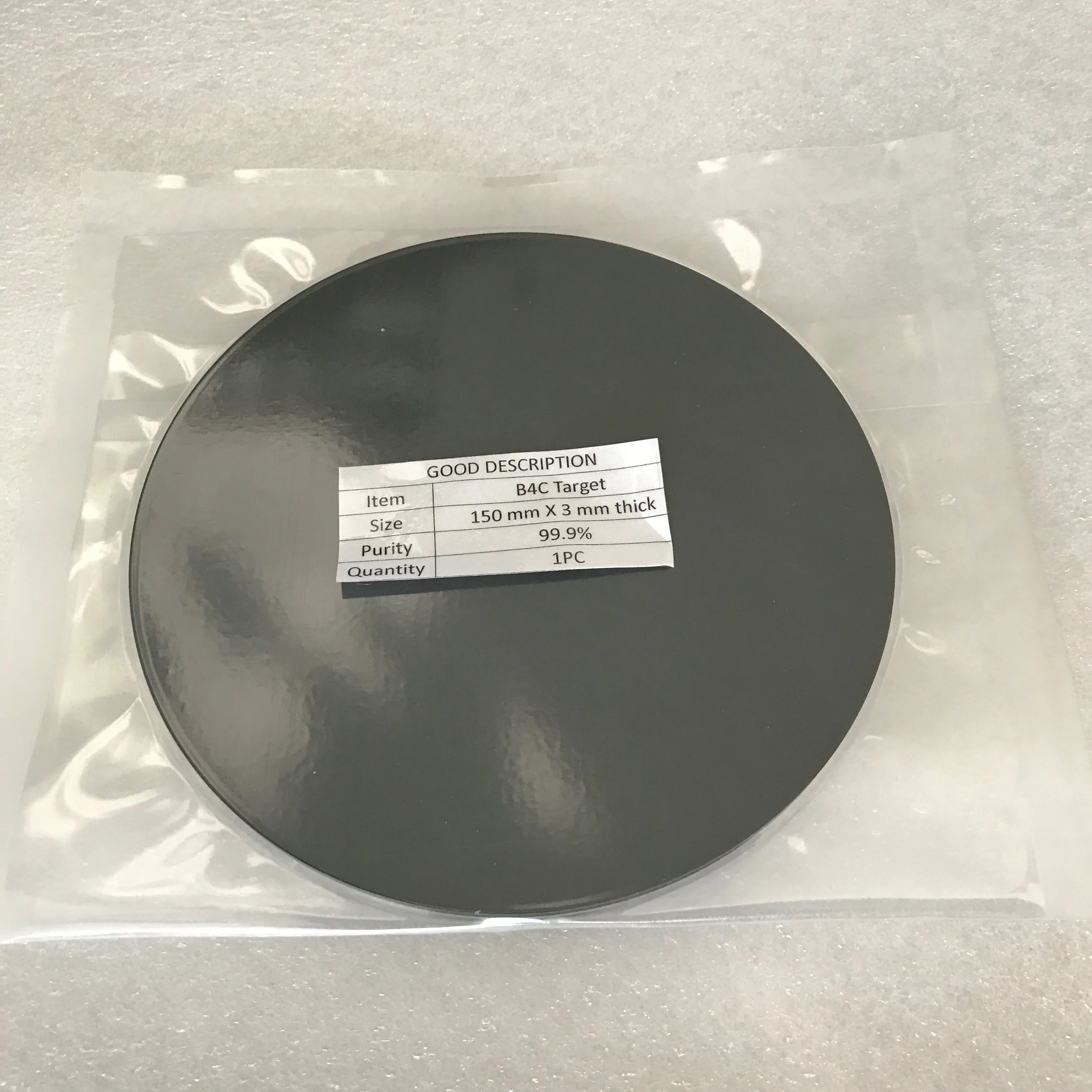 Boron Carbide Sputtering Target B4C Target