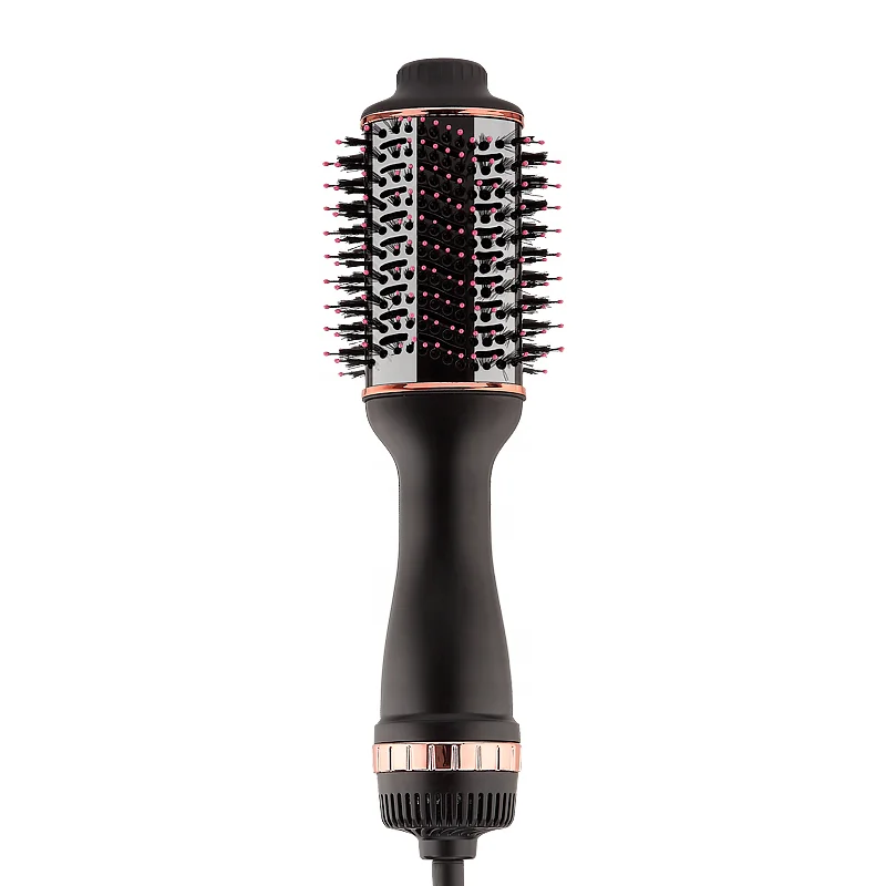 Black Color ETL CE ROHS Certification Air Brush Blow Dryer Hair Straightener Hair Curler 3 In 1 Blow Dryer With Ionic Function