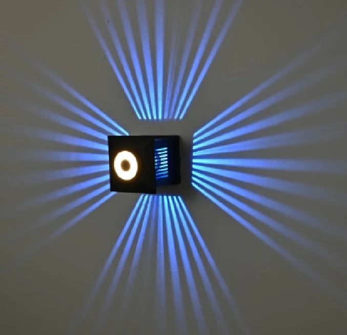 Modern Design Colorful Wall Light Lamp Waterproof Up and Down Light 4W For Bar or Entertainment Space AC85-265V