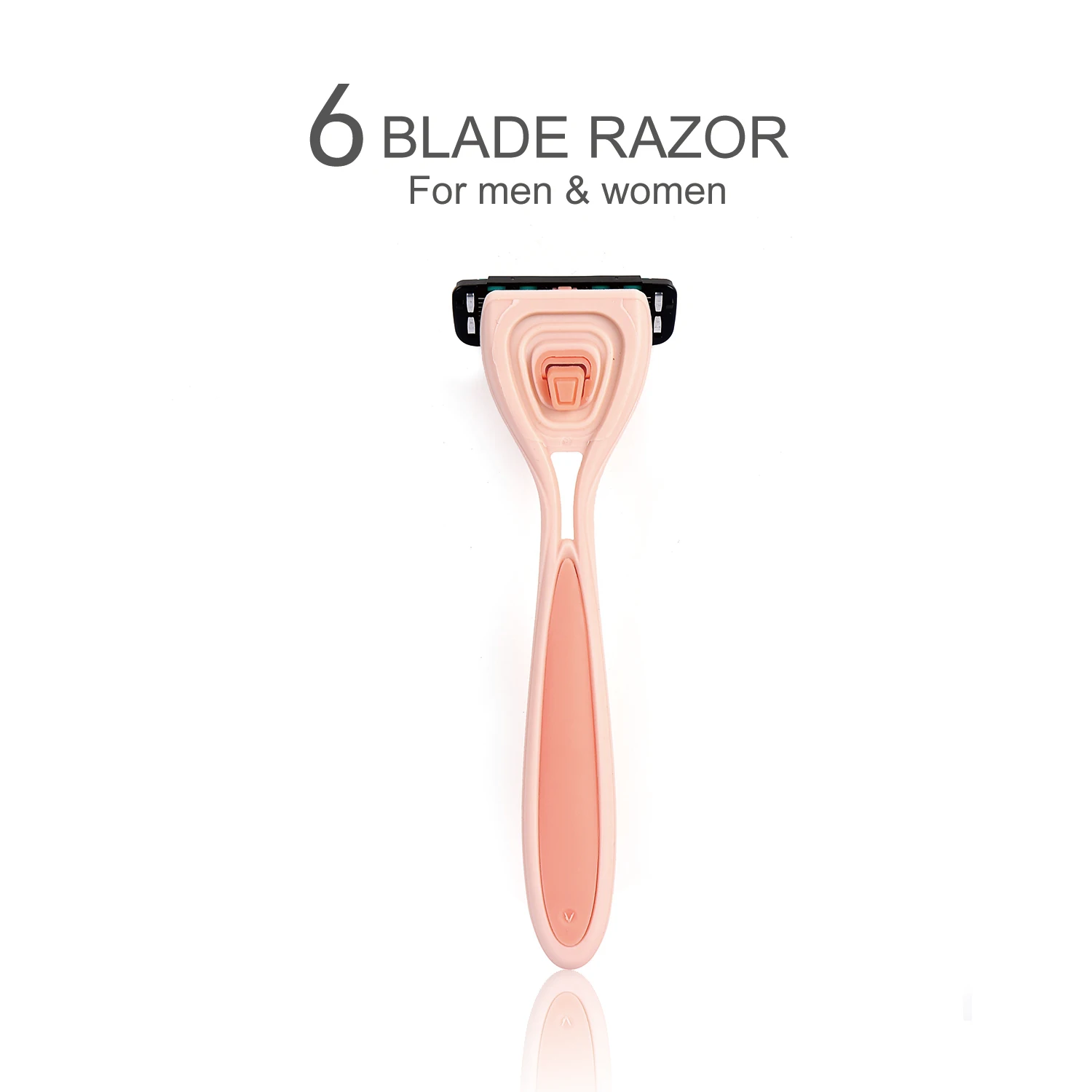 Private brand six-layer Rubber handle makeup tools set  interchangeable shaving knife razor for women