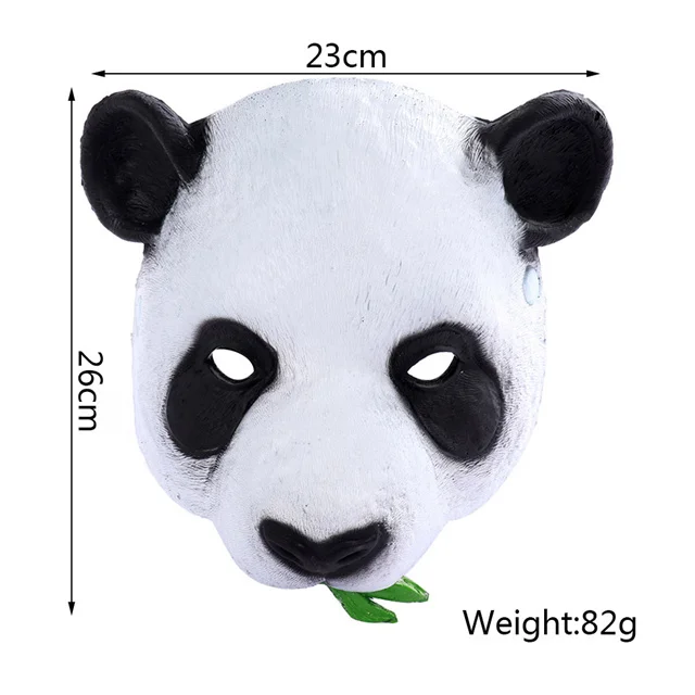 Full Face Panda Mask Animal Masquerade Mask for Halloween Cosplay Party Mask Props