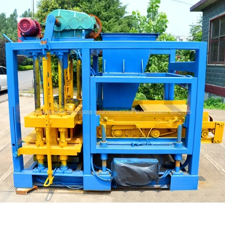Kaidong Hot Sale Low Cost QT4-25 logo Brick Making Machine Price Cement Block Making Machine