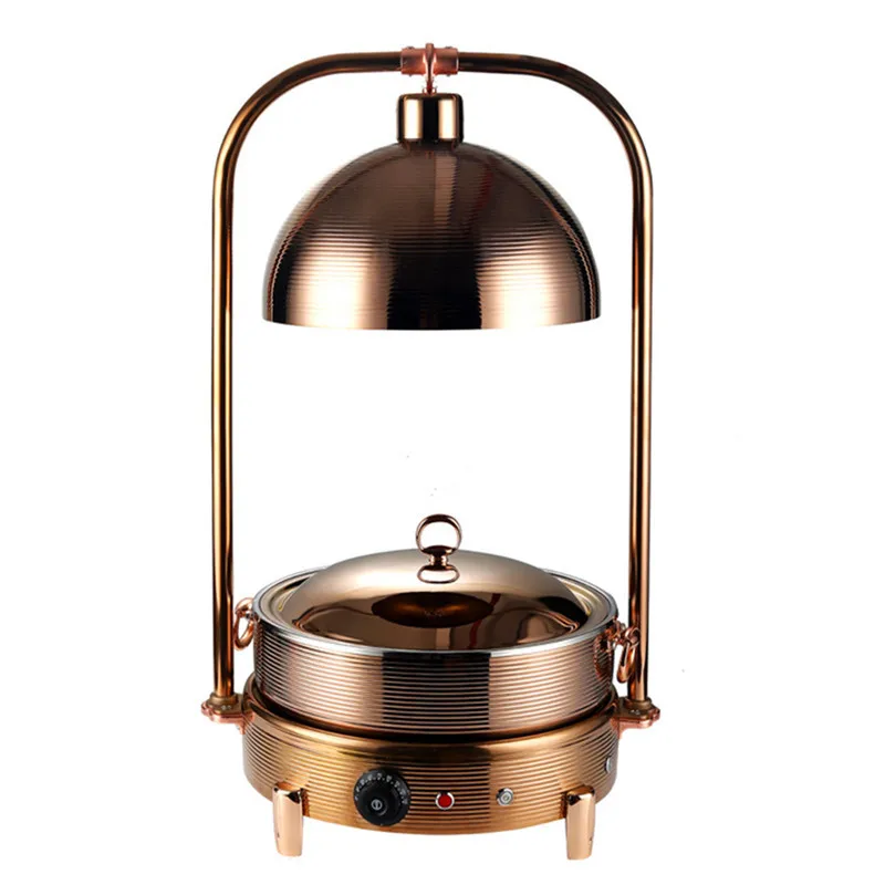 Commercial stainless steel warming pot canteen display utensils breakfast snacks high-end new adjustable temperature