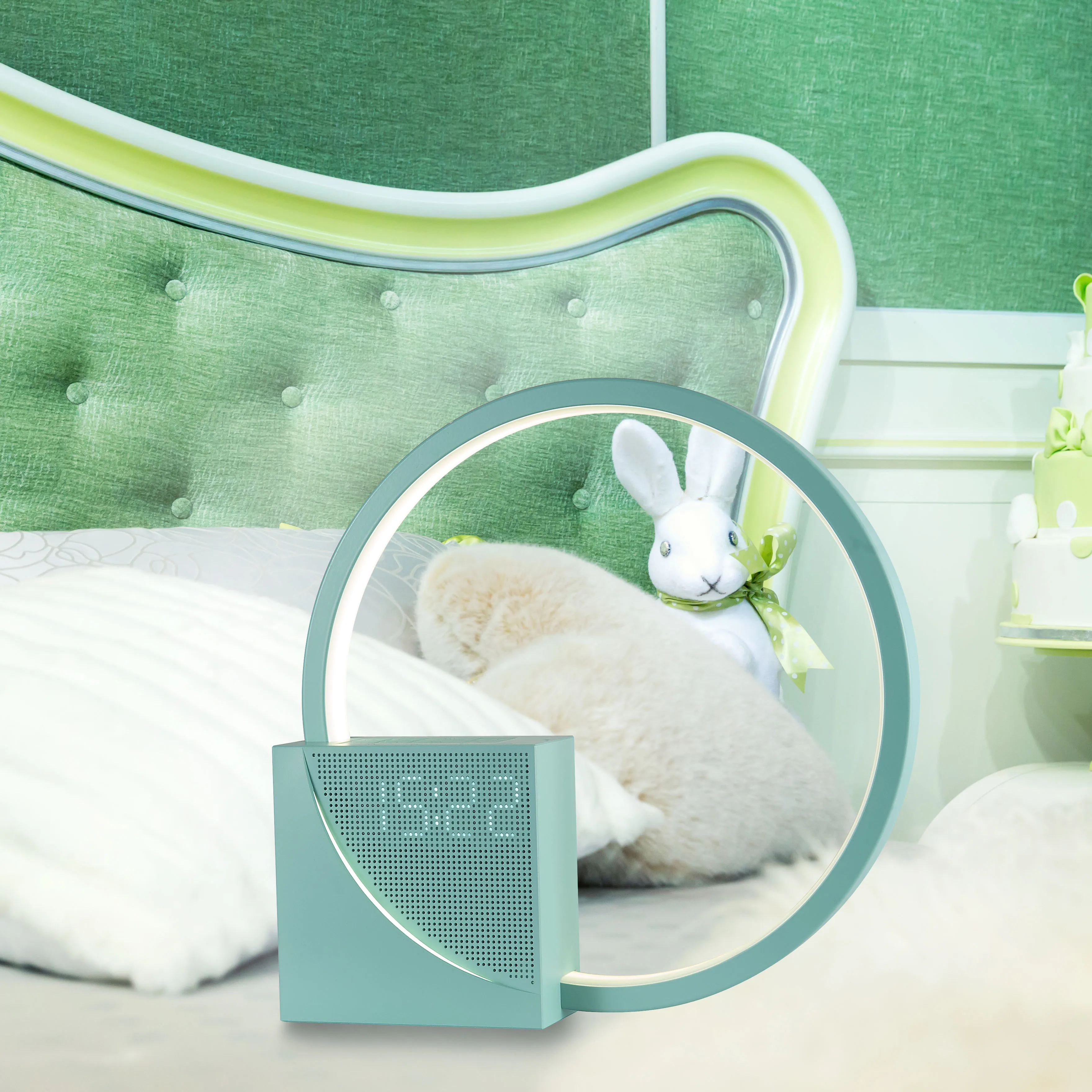 High Fidelity Soothing Natural Sounds Baby Sleep Aid White Noise With Time Display Clock USB Charging For Electronics Device