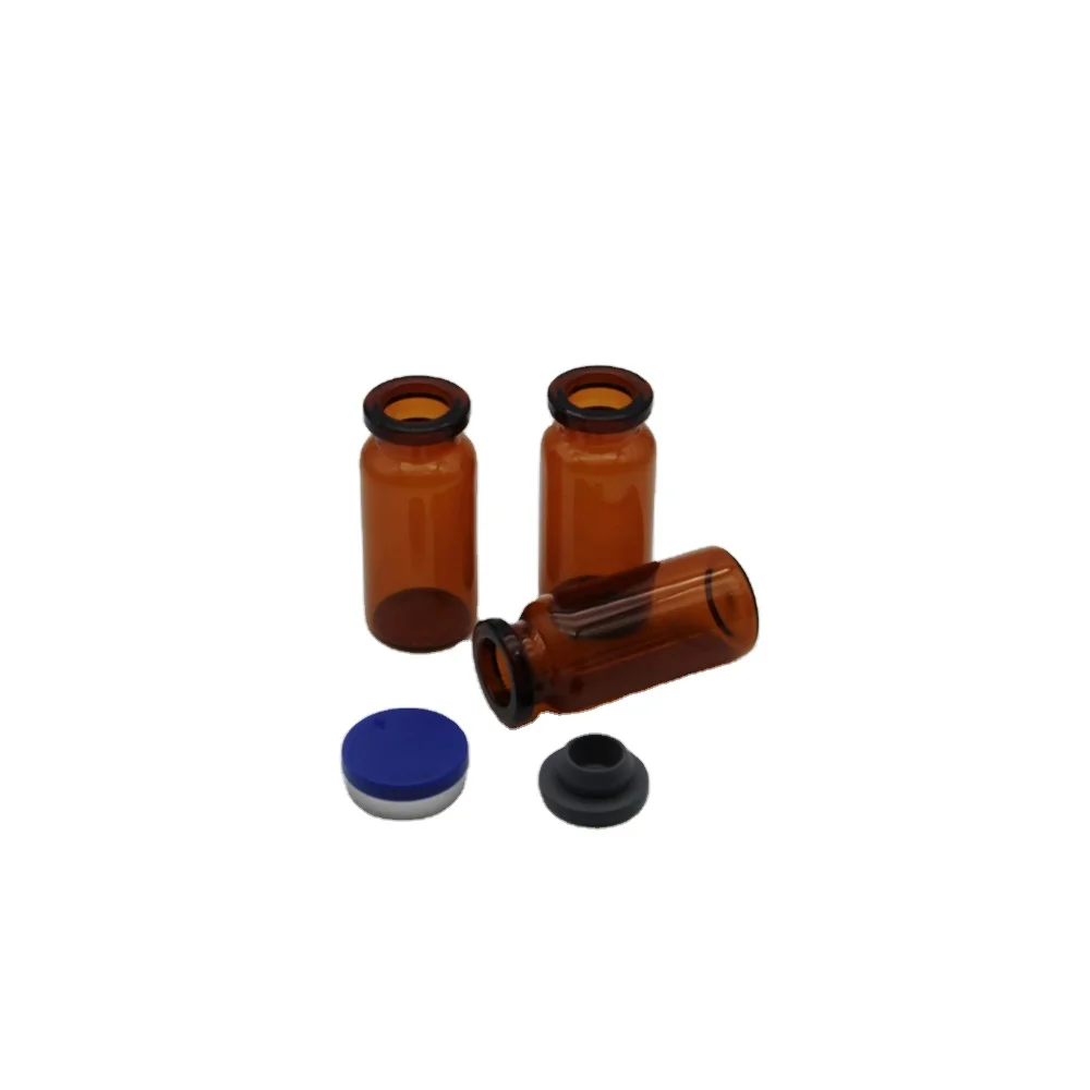7ml clear amber glass vials with schott glass