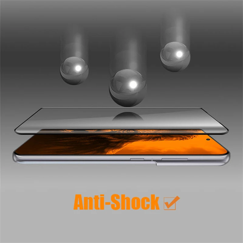 Fingerprint unlock 3D curve touch sensitivity  tempered glass S23 Ultra for Galaxy  S23 Ultra  screen protector film