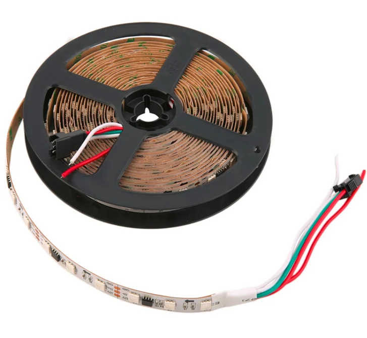 Smart led strip light  flowing water addressable dream color  5m pixel control flexible magic digital ws2811 rgbic light 12v 24v