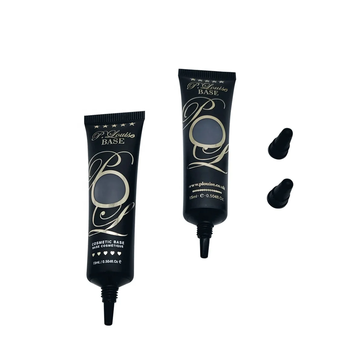 printed empty pe soft tube long nose gel packaging cosmetic eye cream packing containers plastic tube