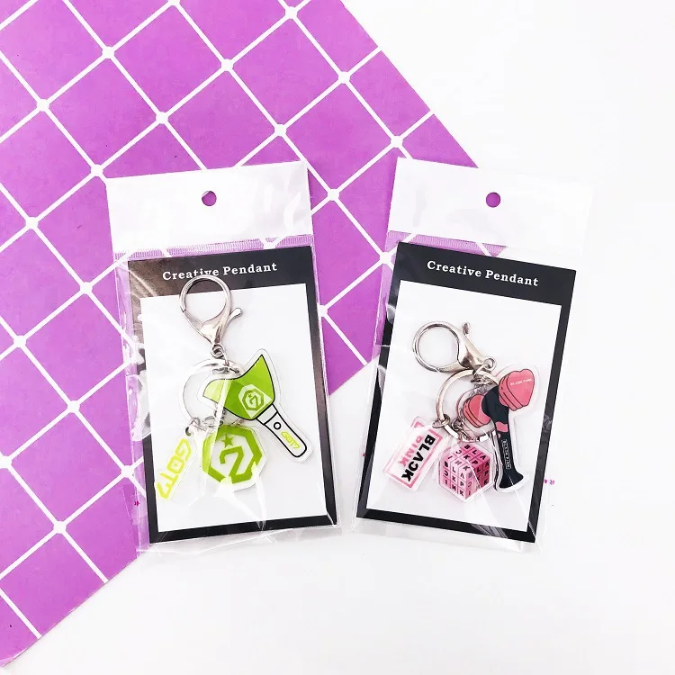 
kpop keychain BTS GOT7 BLACKPINK TWICE EXO BTS Creative Keychain 