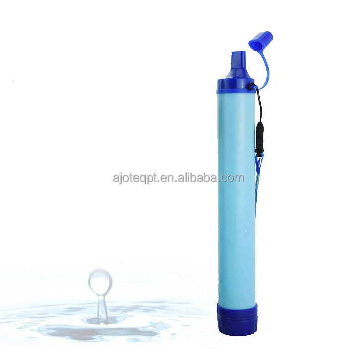 AJOTEQPT Personal Water Filter Straw Hiking Camping Travel Emergency Preparedness Membrane Filter Removes Climbing