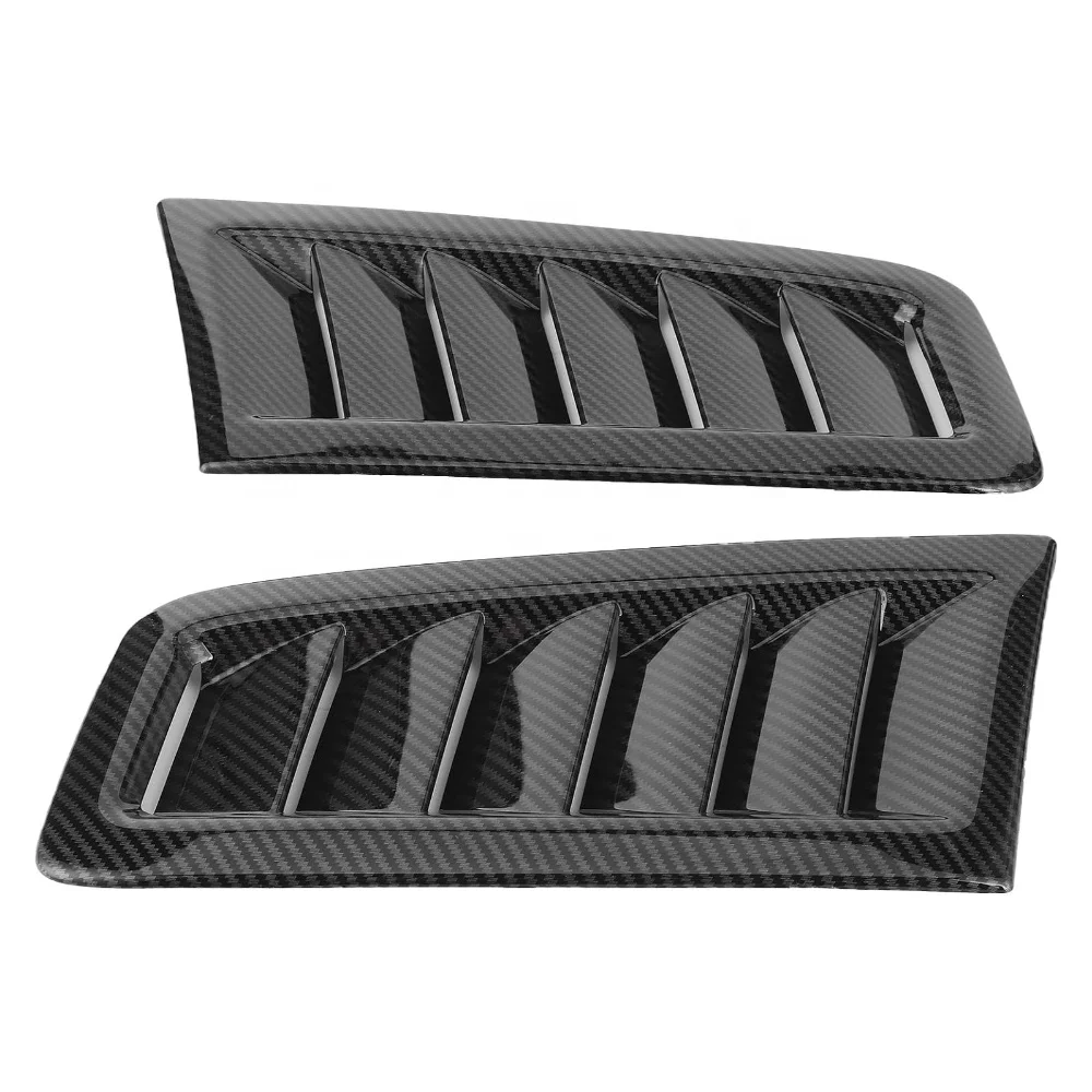 Carbon Fiber Car Hood Vent Scoop Kit Air Flow Intake Louvers Hoods Vents Bonnet Cover for RS MK2 Style