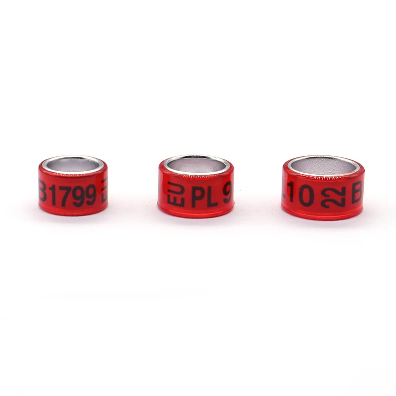 Wholesale Manufacturer Customize Pigeon Ring 8mm-14mm Aluminum Bird Supplies Accessories Pigeon Digital Foot Parrot Leg Rings