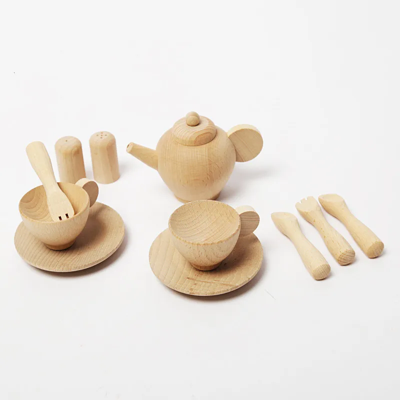 Kid Cooking Toys Kitchen Play Set Toys Child wooden Kitchen Toy Sets