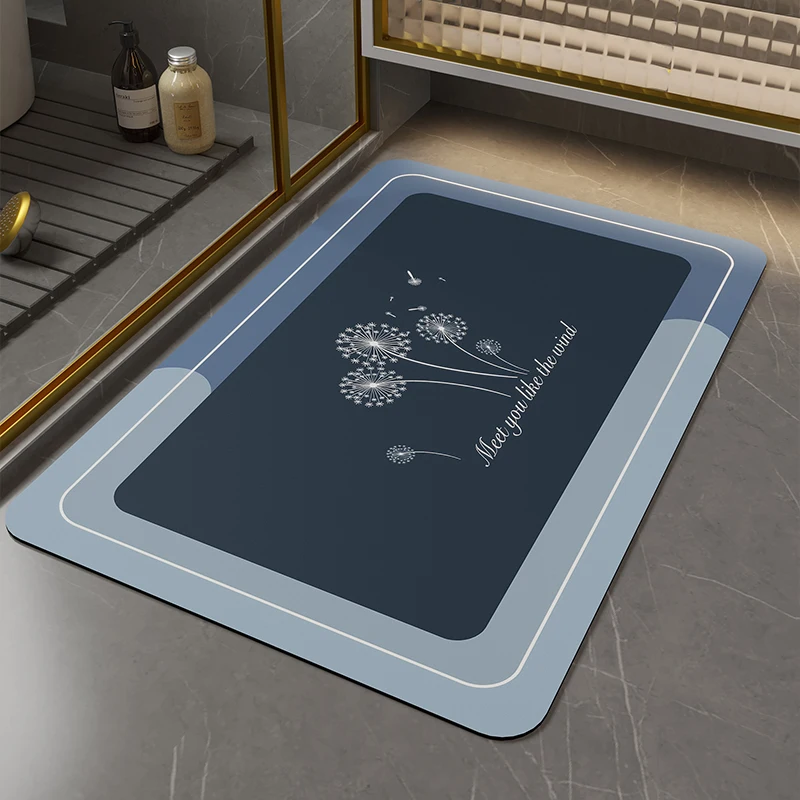 Factory slip quick drying water absorbing pad bathroom rug bathroom area rugs soft absorbent bathroom mats