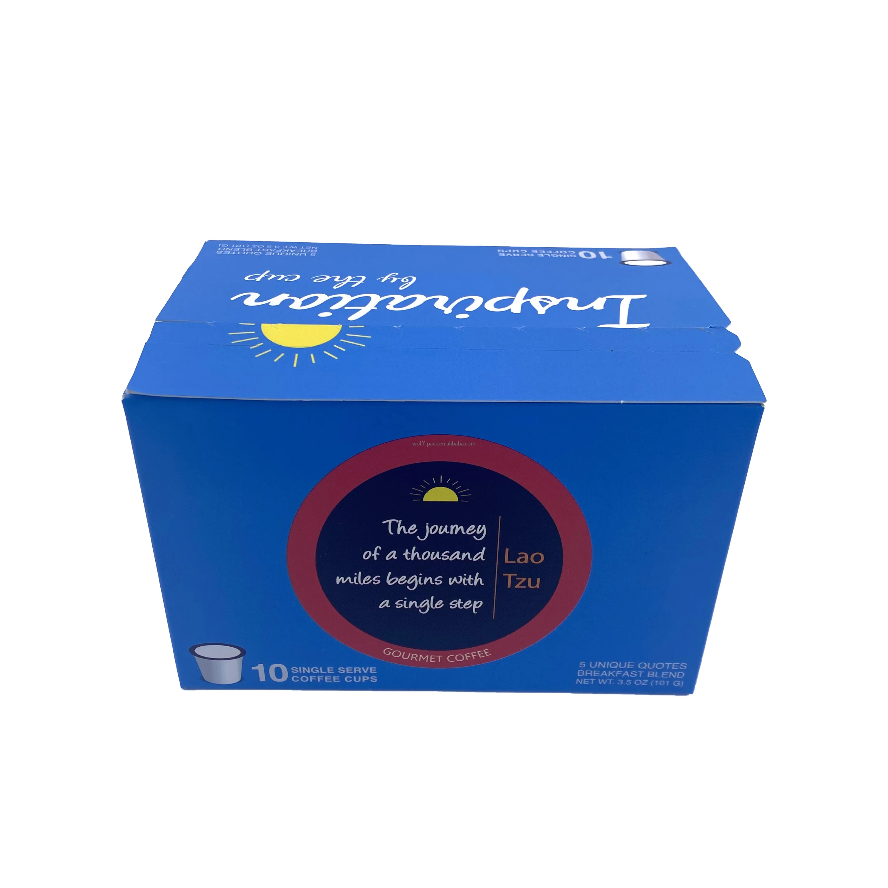 Reusable Empty K-cup Single Coffee Filter Paper Box 12pcs Pack