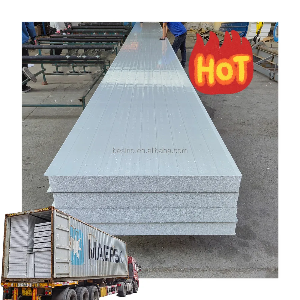 Roof Panels Insulated Eps Sandwich High Density Eps Foam Wall Eps Insulation Fireproof