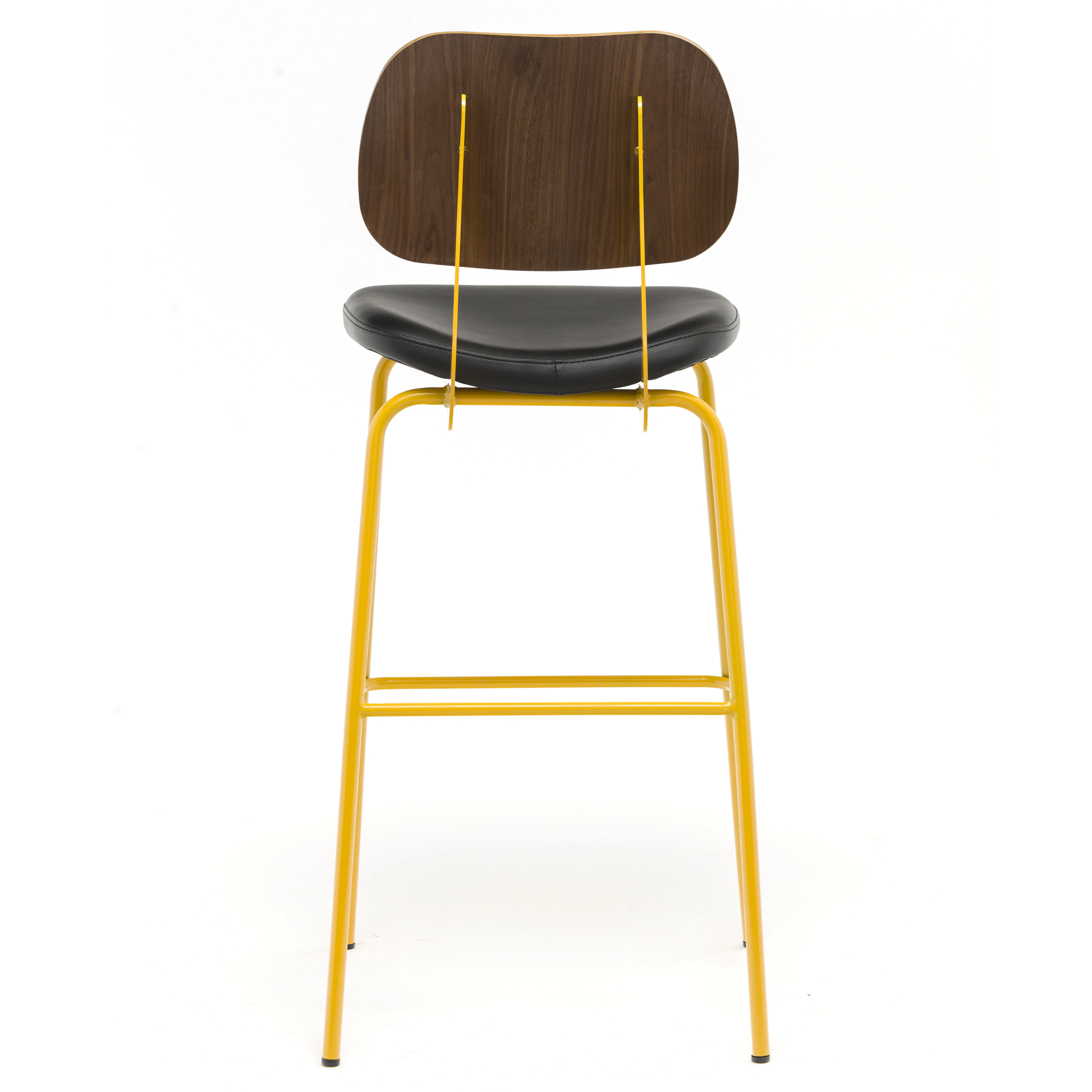 Hot Sell High Industrial Bar Chair Plywood Stool With Cushion
