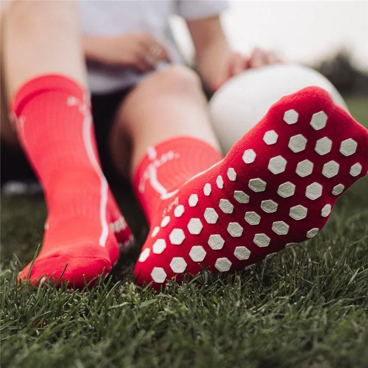 Classic Superior Non-slip Football Soccer Socks Athletic Sports Football Socks Silicone Grip Knee High Men Socks