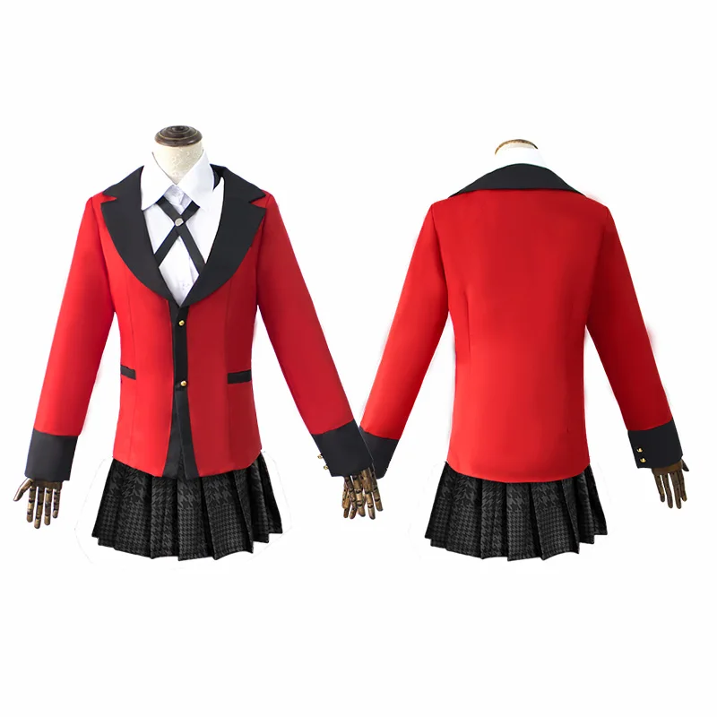 Школьная форма Kakegurui yumeko аниме азартные игры школьный Косплей Костюм с комплектом мужские и женские костюмы на Хэллоуин